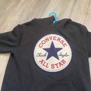 Black Pull Over Converse All Star Hoodie